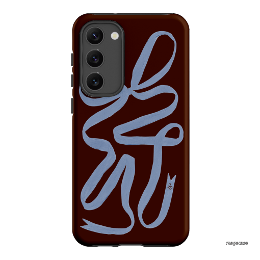 Mocha Ribbon Printed Phone Cases Samsung Galaxy S23 Plus / Armoured by Jasmine Dowling - The Dairy