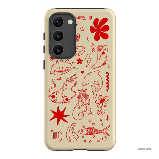 Spiced Cowboy Cream Printed Phone Cases Samsung Galaxy S23 Plus / Armoured by Easty Beasty - The Dairy