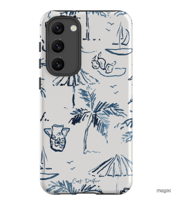 Balmy Blue Printed Phone Cases Samsung Galaxy S23 Plus / Armoured by Cass Deller - The Dairy