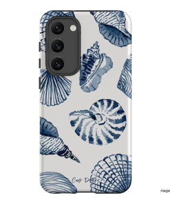 Blue Shells Printed Phone Cases Samsung Galaxy S23 Plus / Armoured by Cass Deller - The Dairy