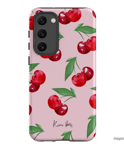 Cherry Rose Printed Phone Cases Samsung Galaxy S23 Plus / Armoured by Kerrie Hess - The Dairy