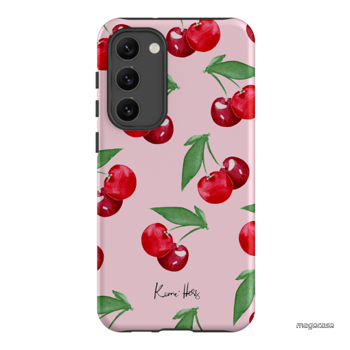 Cherry Rose Printed Phone Cases Samsung Galaxy S23 Plus / Armoured by Kerrie Hess - The Dairy