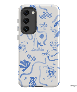 Mediterranean Wave Printed Phone Cases Samsung Galaxy S23 Plus / Armoured by Charlie Taylor - The Dairy