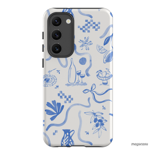 Mediterranean Wave Printed Phone Cases Samsung Galaxy S23 Plus / Armoured by Charlie Taylor - The Dairy
