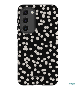 Mini Confetti Noir Printed Phone Cases Samsung Galaxy S23 Plus / Armoured by Veronica Tucker - The Dairy