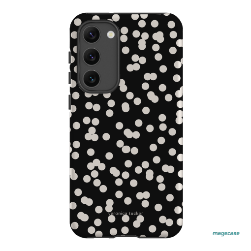 Mini Confetti Noir Printed Phone Cases Samsung Galaxy S23 Plus / Armoured by Veronica Tucker - The Dairy