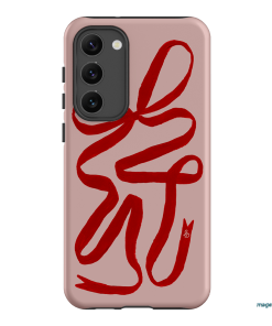 Valentine Ribbon Printed Phone Cases Samsung Galaxy S23 Plus / Armoured by Jasmine Dowling - The Dairy