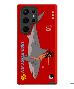 1800-Busy Rn in Red Printed Phone Cases Samsung Galaxy S23 Ultra / Armoured by Easty Beasty - The Dairy