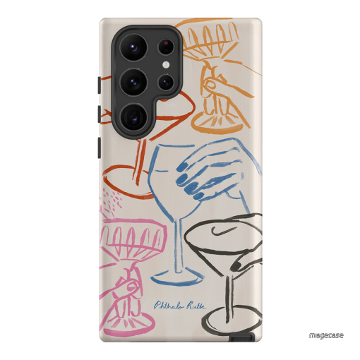 Cheers Multi Printed Phone Cases Samsung Galaxy S23 Ultra / Armoured by Phthalo Ruth - The Dairy