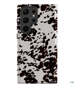 Cowhide Charm Printed Phone Cases Samsung Galaxy S23 Ultra / Armoured by The Dairy - The Dairy