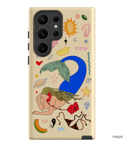 Mermaid Salad Cream Printed Phone Cases Samsung Galaxy S23 Ultra / Armoured by Easty Beasty - The Dairy