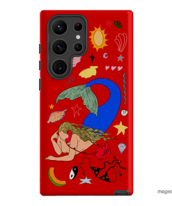 Mermaid Salad Scarlet Printed Phone Cases Samsung Galaxy S23 Ultra / Armoured by Easty Beasty - The Dairy