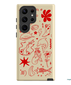 Spiced Cowboy Cream Printed Phone Cases Samsung Galaxy S23 Ultra / Armoured by Easty Beasty - The Dairy