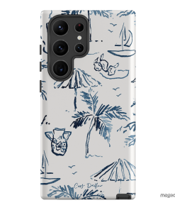 Balmy Blue Printed Phone Cases Samsung Galaxy S23 Ultra / Armoured by Cass Deller - The Dairy