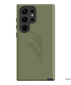Khaki Wattle Printed Phone Cases Samsung Galaxy S23 Ultra / Armoured by Typoflora - The Dairy