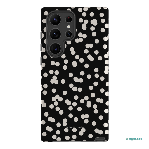 Mini Confetti Noir Printed Phone Cases Samsung Galaxy S23 Ultra / Armoured by Veronica Tucker - The Dairy