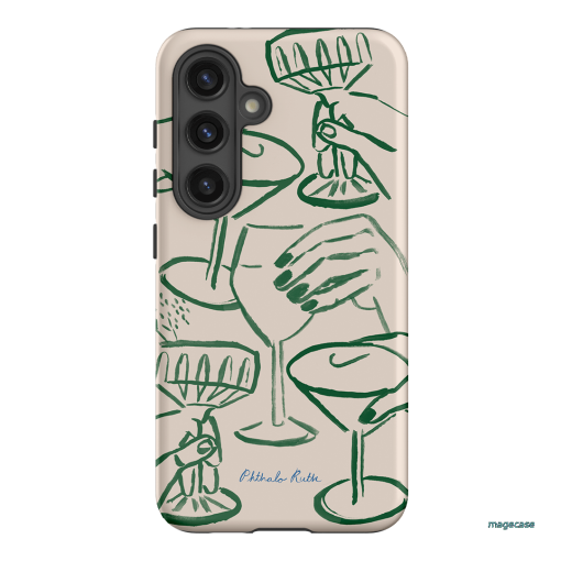 Cheers Printed Phone Cases Samsung Galaxy S24 / Armoured by Phthalo Ruth - The Dairy