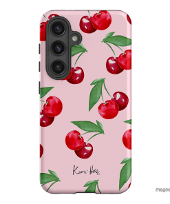 Cherry Rose Printed Phone Cases by Kerrie Hess - The Dairy
