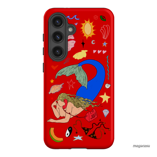 Mermaid Salad Scarlet Printed Phone Cases Samsung Galaxy S24 / Armoured by Easty Beasty - The Dairy