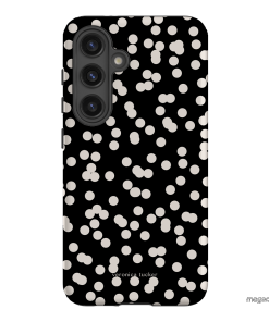 Mini Confetti Noir Printed Phone Cases Samsung Galaxy S24 / Armoured by Veronica Tucker - The Dairy