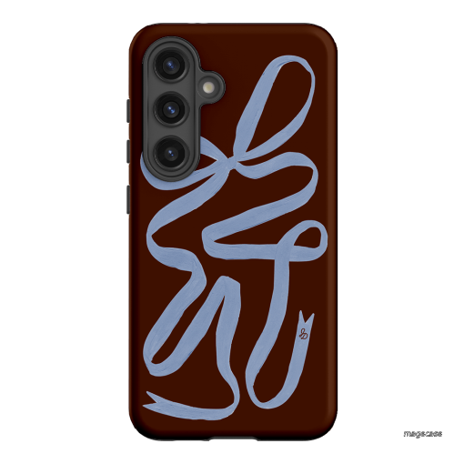 Mocha Ribbon Printed Phone Cases Samsung Galaxy S24 / Armoured by Jasmine Dowling - The Dairy