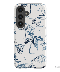 Balmy Blue Printed Phone Cases Samsung Galaxy S24 / Armoured by Cass Deller - The Dairy