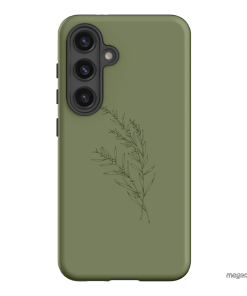 Khaki Wattle Printed Phone Cases by Typoflora - The Dairy