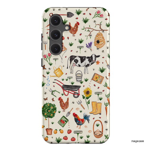 Farm Stay Printed Phone Cases Samsung Galaxy S24 FE / Armoured by BG. Studio - The Dairy
