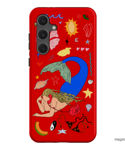 Mermaid Salad Scarlet Printed Phone Cases Samsung Galaxy S24 FE / Armoured by Easty Beasty - The Dairy