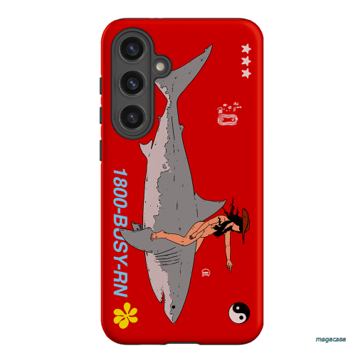 1800-Busy Rn in Red Printed Phone Cases Samsung Galaxy S24 Plus / Armoured by Easty Beasty - The Dairy
