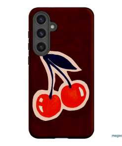 Cherries Printed Phone Cases Samsung Galaxy S24 Plus / Armoured by Studio Bon - The Dairy