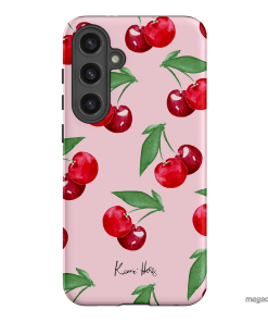Cherry Rose Printed Phone Cases by Kerrie Hess - The Dairy