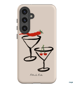Chilli Cherry Printed Phone Cases by Phthalo Ruth - The Dairy