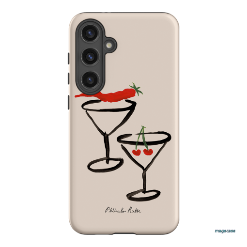 Chilli Cherry Printed Phone Cases by Phthalo Ruth - The Dairy