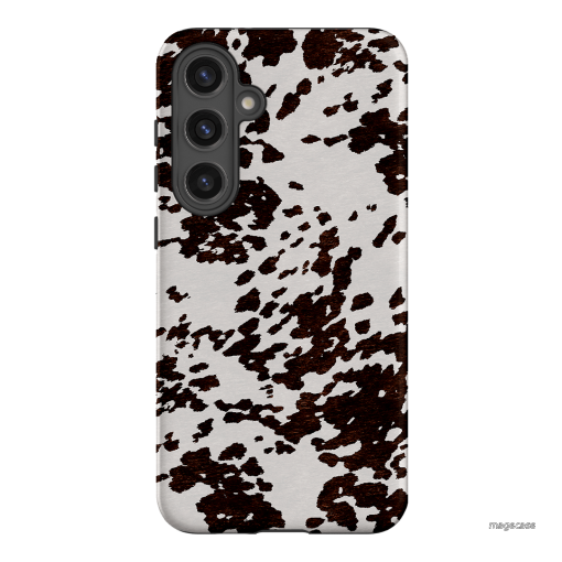 Cowhide Charm Printed Phone Cases Samsung Galaxy S24 Plus / Armoured by The Dairy - The Dairy