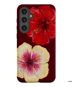 Hibiscus Flower Printed Phone Cases Samsung Galaxy S24 Plus / Armoured by BG. Studio - The Dairy