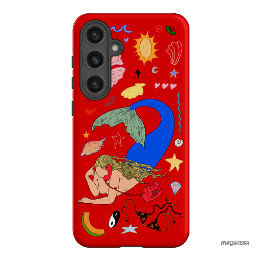 Mermaid Salad Scarlet Printed Phone Cases Samsung Galaxy S24 Plus / Armoured by Easty Beasty - The Dairy
