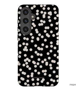 Mini Confetti Noir Printed Phone Cases Samsung Galaxy S24 Plus / Armoured by Veronica Tucker - The Dairy
