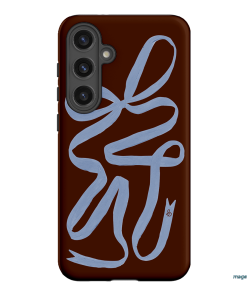 Mocha Ribbon Printed Phone Cases Samsung Galaxy S24 Plus / Armoured by Jasmine Dowling - The Dairy