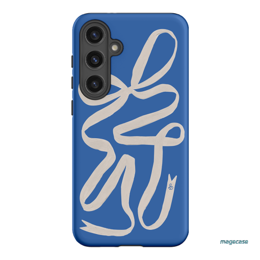 Something Blue Ribbon Printed Phone Cases Samsung Galaxy S24 Plus / Armoured by Jasmine Dowling - The Dairy