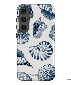 Blue Shells Printed Phone Cases Samsung Galaxy S24 Plus / Armoured by Cass Deller - The Dairy