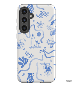 Mediterranean Wave Printed Phone Cases Samsung Galaxy S24 Plus / Armoured by Charlie Taylor - The Dairy
