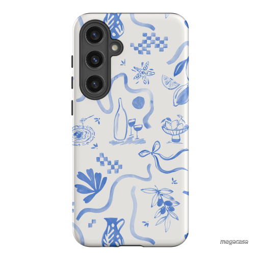 Mediterranean Wave Printed Phone Cases Samsung Galaxy S24 Plus / Armoured by Charlie Taylor - The Dairy