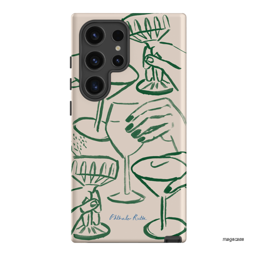 Cheers Printed Phone Cases Samsung Galaxy S24 Ultra / Armoured by Phthalo Ruth - The Dairy