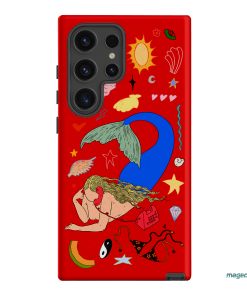 Mermaid Salad Scarlet Printed Phone Cases Samsung Galaxy S24 Ultra / Armoured by Easty Beasty - The Dairy