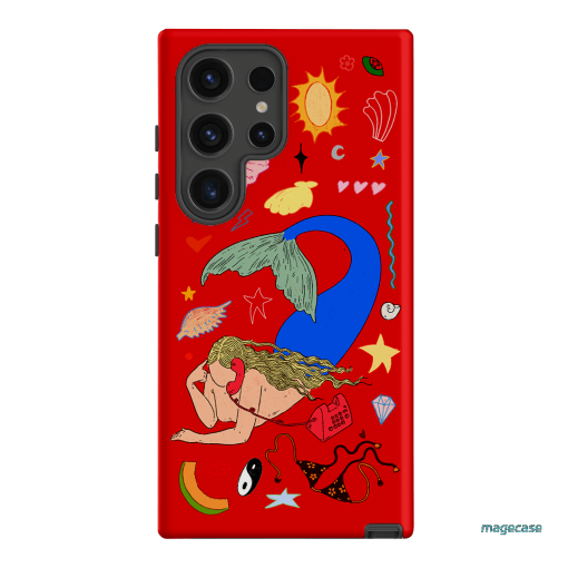 Mermaid Salad Scarlet Printed Phone Cases Samsung Galaxy S24 Ultra / Armoured by Easty Beasty - The Dairy