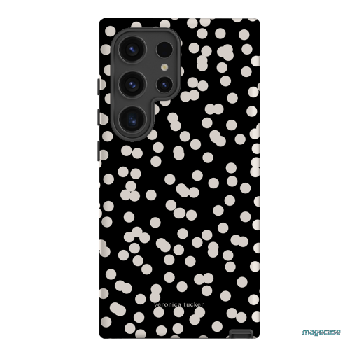 Mini Confetti Noir Printed Phone Cases Samsung Galaxy S24 Ultra / Armoured by Veronica Tucker - The Dairy