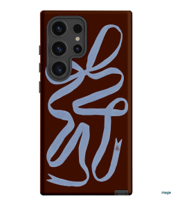 Mocha Ribbon Printed Phone Cases Samsung Galaxy S24 Ultra / Armoured by Jasmine Dowling - The Dairy