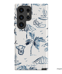 Balmy Blue Printed Phone Cases Samsung Galaxy S24 Ultra / Armoured by Cass Deller - The Dairy