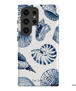 Blue Shells Printed Phone Cases Samsung Galaxy S24 Ultra / Armoured by Cass Deller - The Dairy